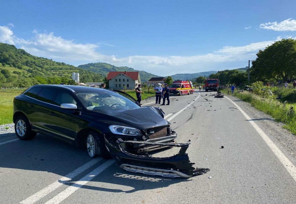FOTO: Bărbat din Bistrița-Năsăud, la spital, după ce a fost implicat într-un accident rutier pe DN 17D