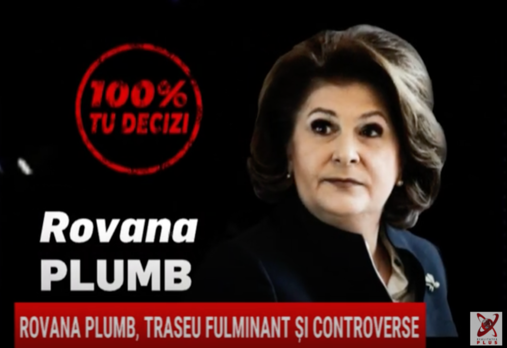 100% TU DECIZI! Rovana Plumb, traseu fulminant și controverse. Inginer, șefă la ANPC și președinte de partid