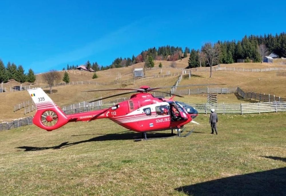 Accident grav pe Valea Măriilor! Bărbat din Șanț, dus cu elicopterul la spital