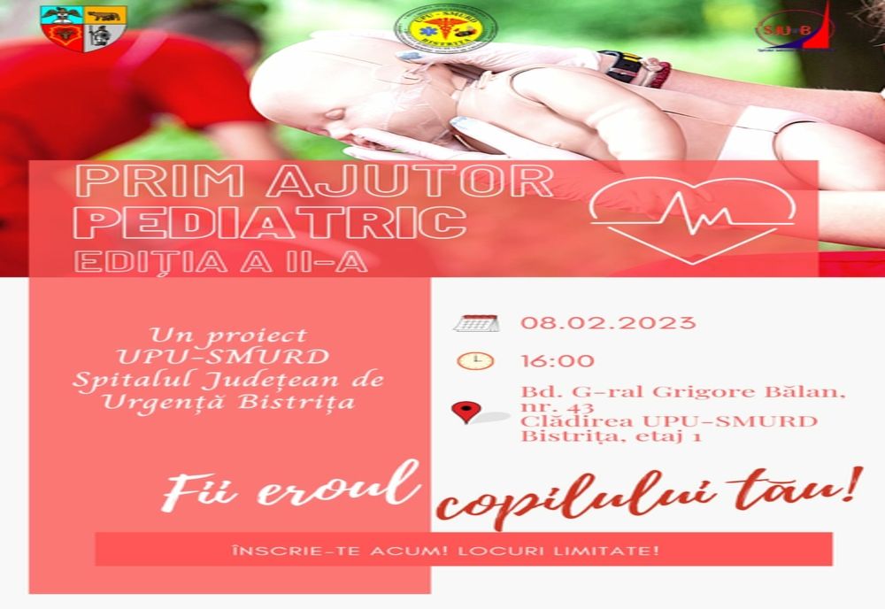 Cursul de prim ajutor pediatric pentru părinți, la a II-a ediție