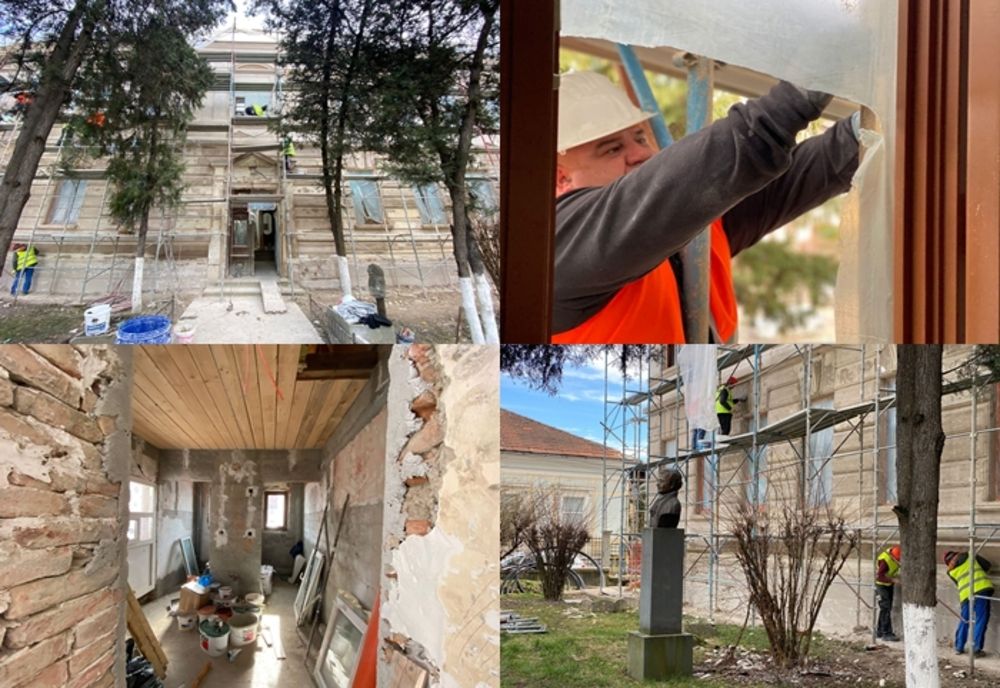 Reabilitarea Liceului de Muzică Tudor Jarda, într-un stadiu avansat! Când trebuie finalizate lucrările
