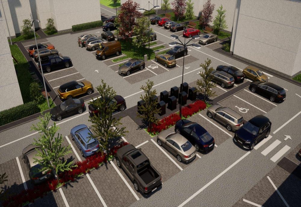 Parcare reconfigurată pe o stradă din Bistrița! Va avea cu peste 50 de locuri în plus