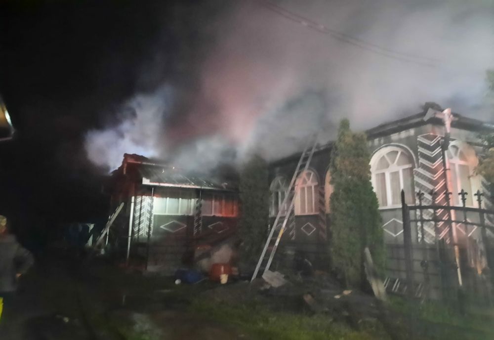 Locuință din Spermezeu, afectată de incendiu