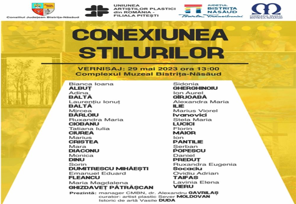 Vernisaj "Conexiunea stilurilor", la Complexul Muzeal Bistrița-Năsăud