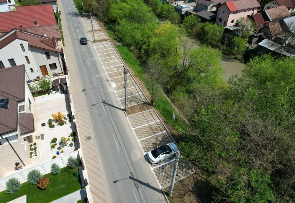 Noua parcare din apropierea Palatului de Justiție, finalizată 
