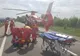 Copil de 8 ani, accidentat de o mașină, preluat de un elicopter SMURD