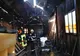 Hală din localitatea bistrițeană Unirea, cuprinsă de un incendiu (FOTO)