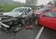 Trei autovehicule au fost implicate într-un accident rutier produs pe DN 17D, în Bistrița-Năsăud (FOTO)