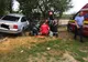 Un bărbat se zbate între viață și moarte după un accident produs pe un drum județean din Bistrița-Năsăud (FOTO)