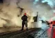 FOTO/VIDEO: Cap de TIR, cuprinsă azi-noapte de un incendiu, în Budești