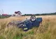 Autoturism răsturnat în Rusu Bârgăului! Un tânăr a ajuns la spital