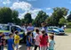 Baloane, confeti și răvașe  preventive cu tematică rutieră, pentru copiii din Bistrița