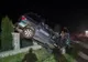 FOTO: Mașină răsturnată, după ce s-a izbit de un cap de pod, în Orheiu Bistriței! Cinci persoane la spital, printre care un bebeluș de 7 luni