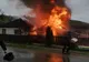 Anexă a unei gospodării din Dumbrăvița, mistuită de un incendiu