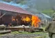 Anexe ale unei gospodării din Romuli, afectate de un incendiu