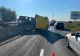 Imagini șocante pe DN1: trafic blocat spre Brașov după ce un autotren s-a răsturnat pe șosea - VIDEO
