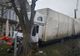 Camion intrat într-un copac, pe un drum județean din Bistrița-Năsăud (FOTO)