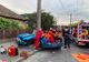 FOTO | Grav accident în Cluj! Trei persoane au fost rănite după ce o mașină s-a rupt în două