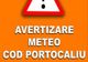 Mesaj RO-ALERT COD PORTOCALIU de furtună, în Bistrița-Năsăud